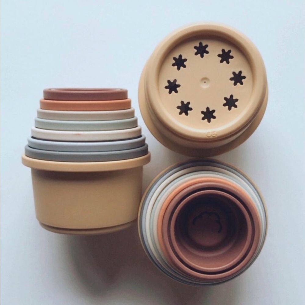 Stackable Danish Inspired Toy Cups
